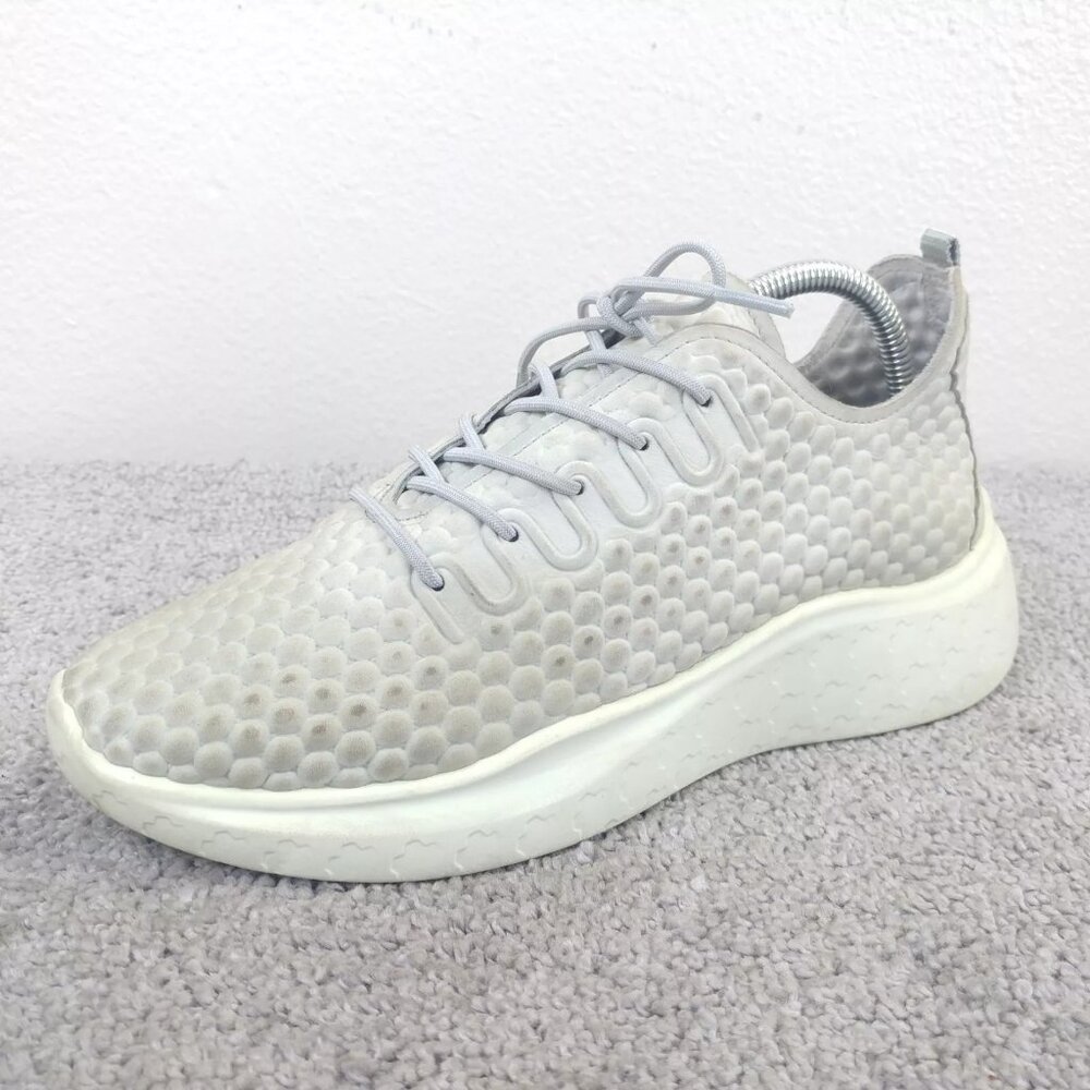 Ecco Therap Womens 39 EU Shoes Concrete Gray Lace Up Comfort Sneakers Low Top - Picture 3 of 11